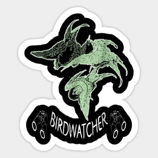 Bird Watching T-Shirt - Vintage Birdwatcher Illustration Sticker